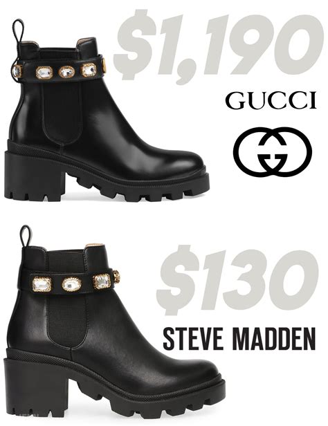 steve madden vs gucci boots